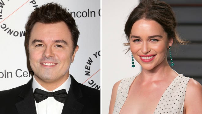 Seth Macfarlane and Emilia clarke