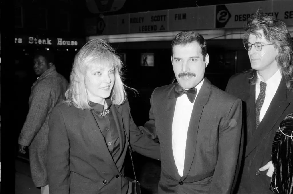 Mary Austin and Freddie Mercury