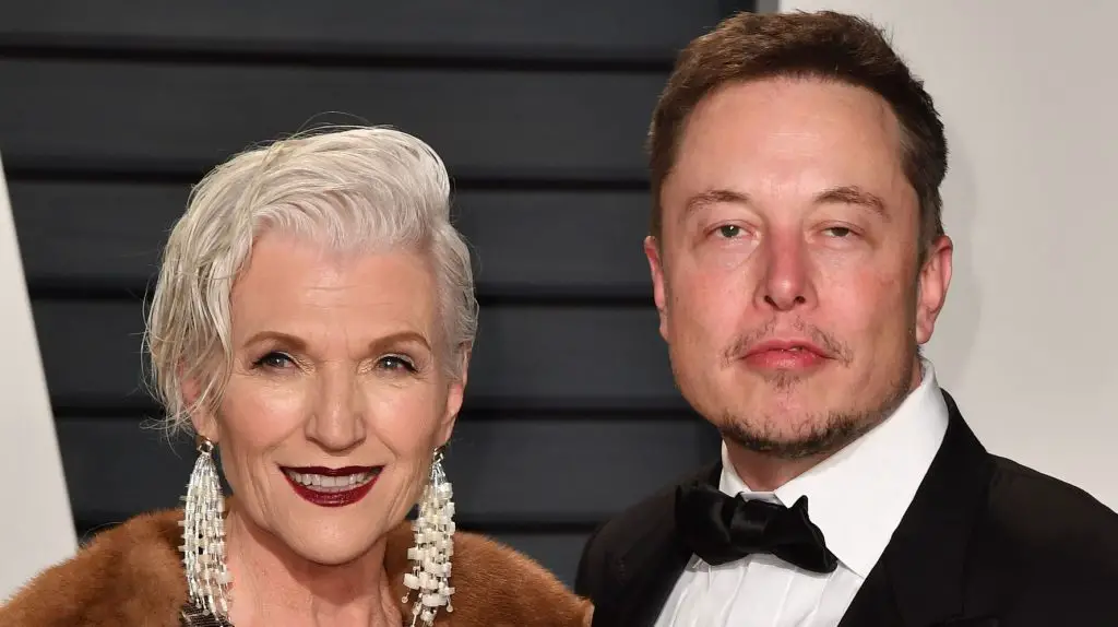 Elon Musk and mother